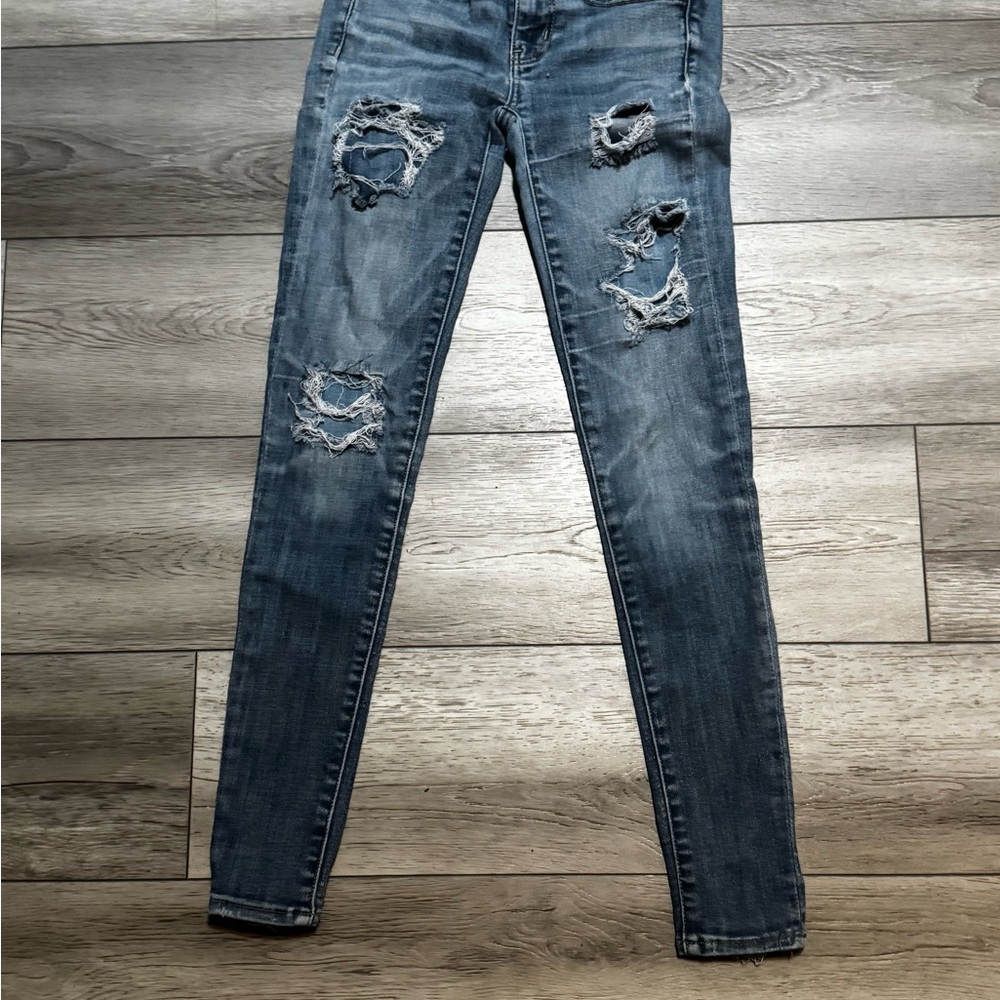 Distressed Blue Women's Jeans